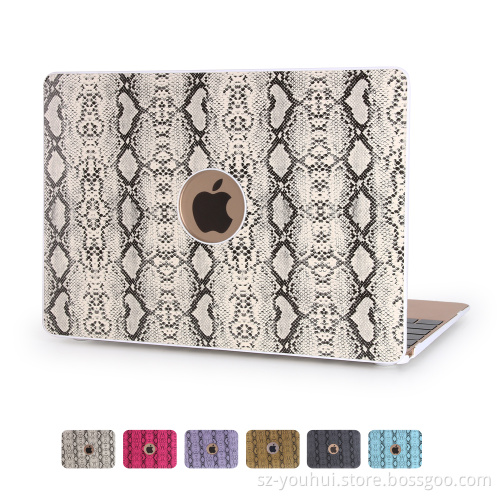 Manufactory Snake Skin Hard Cover Case for Macbook 11" 12" 13" 15"for Apple Laptop with Retina